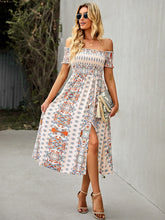 Modisches One-Shoulder-Kleid im Bohemian-Print